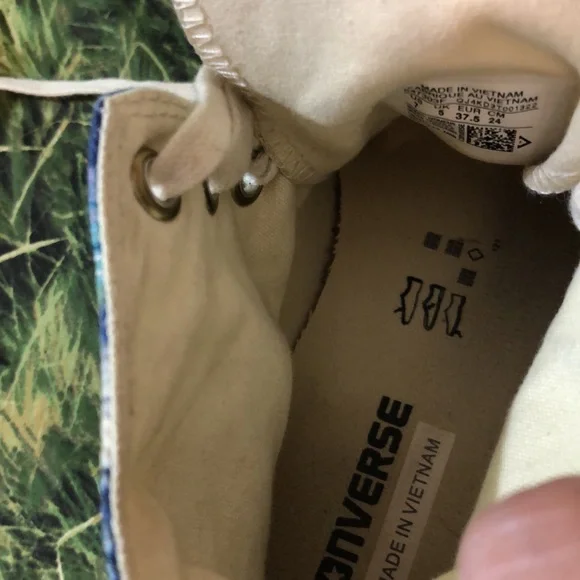 Converse All Star High top Floral Print Size 7 - Picture 11 of 13